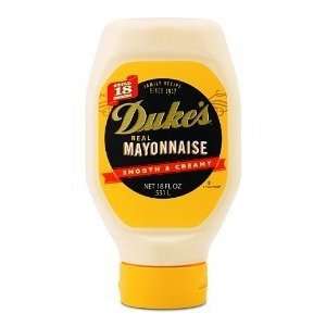 Dukes Real Mayonnaise Squeeze 18oz  Grocery & Gourmet 