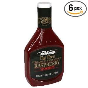 Robb Ross Fat Free Raspberry Vinaigrette, 16 Ounce (Pack of 6)  
