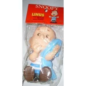 Peanuts Snoopy Friend LINUS VAN PELT w Blanket   Vinyl Squeeze Squeak 