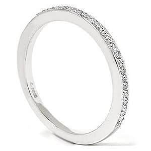  Ladies .20CT Real Pave Diamond Wedding Ring Solid 14K 