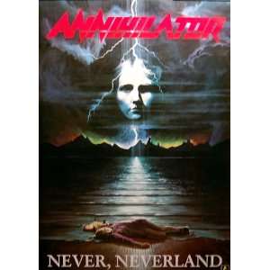  Annihilator(Band) Never Neverland Original 1992 23x33 