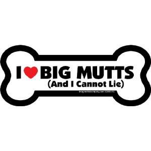   Inch by 6 Inch Car Magnet Big Bone, I love Big Mutts