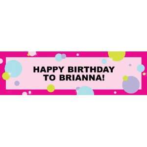  Party Girl Personalized Birthday Banner Standard 18 x 61 