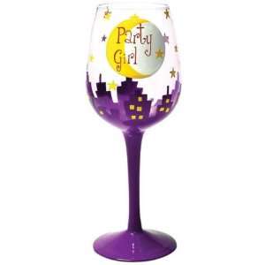   Giftware A Touch of Glass 19065 Party Girl Wine Glass 