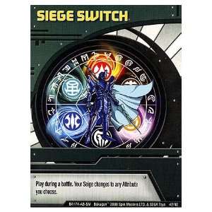  Bakugan Special Ability Trading Card Siege Switch Toys 