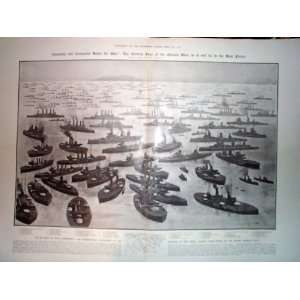   London Illustrated News Supplement German Navy Print 