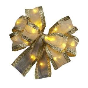  Meilo Creation LED Lit Decorative Bow, 6 Inch