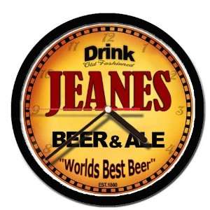  JEANES beer and ale cerveza wall clock 