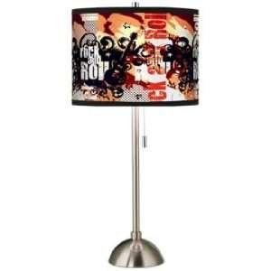  Rock and Roll Giclee Shade Table Lamp