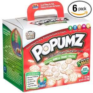 Dr.  Popumz Bite Sized Organic Multigrain Crips, Vanilla Yogurt 