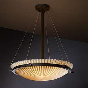   Light Ceiling Pendant in Brushed Nickel with Wave glass Home