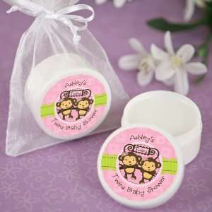   Monkey Girls   Personalized Lip Balm Baby Shower Favors Toys & Games