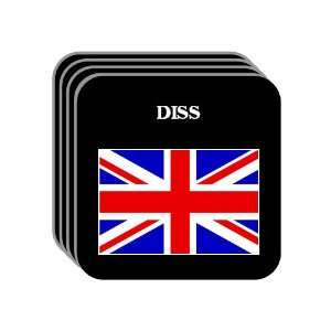  UK, England   DISS Set of 4 Mini Mousepad Coasters 