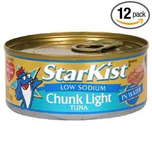 Starkist Chunk Light Tuna In Water, 5.5 Ounce Can (Pack of 12)  