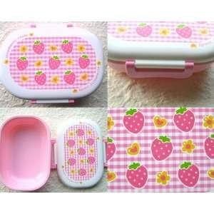  Cute Japanese 1 Layer Bento Box   Strawberry Candy Toys 