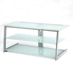   Stands 12477 51 Wide Frosted Glass TV Stand Furniture & Decor
