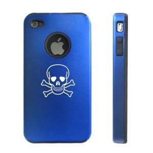  Apple iPhone 4 4S 4G Blue D120 Aluminum & Silicone Case 