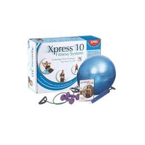 SPRI X10 R Xpress10 Min Weight Loss Kit with DVD, Green Xertube, 2lb 
