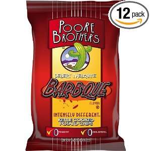 Poore Brothers BBQ, 8.5 Ounce (Pack of 12)  Grocery 