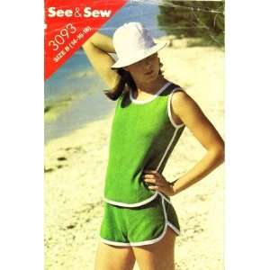  See & Sew 3093 Sewing Pattern Tops Shorts Size 14   16 