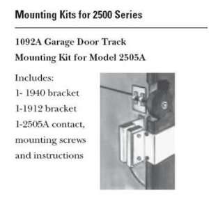 GE Security 1092A L Garage Door Track Mounting Kit for 2505A, Aluminum 