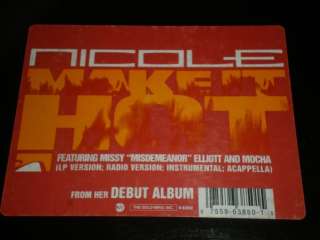 VG++ 12 LP NICOLE WRAY/MISSY ELLIOT Make It Hot x4 Mix  