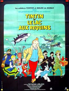 TINTIN AND THE LAKE OF SHARKS (Comic Book by Herge) Original Movie 