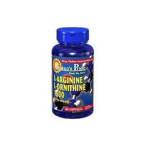  L Arginine   L Ornithine 1500 mg 120 Capsules Health 
