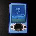 Blue Hard Case Cover for Microsoft Zune 30G 30GB+Stand