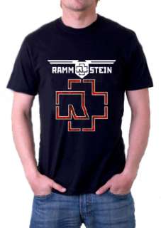 New Rammstein Logo Band Vintage Mens Black T Shirt  