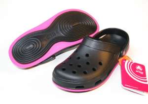 Crocs Tone Skylar Clog Black Neon Pink 5 6 7 8 9 10 11  