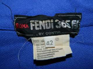 FENDI 365 FF BY CONTIR WOMAN COAT ITALY VINTAGE E2741  