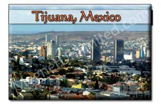 Skyline Tijuana   Mexico Souvenir Magnet #2  