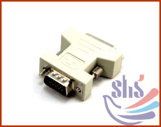 New DVI D 24+1 Female to VGA HD15 pin male Adapter  