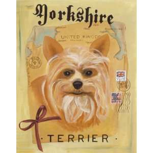 Yorkshire Terrier by Claire Purgus 14 X 11 Poster