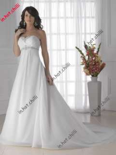 New A line Tulle Custom Size Wedding dresses bridesmaid Bridal gown 14 