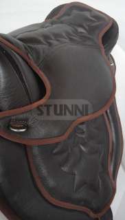 Genuine Leather Treeless Saddle Brown, see Video TS 018  