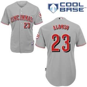  Yonder Alonso Cincinnati Reds Authentic Road Cool Base 