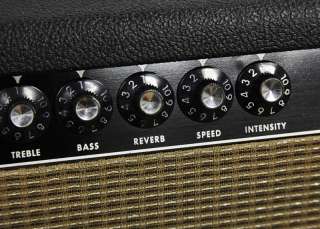 The Fender Vibroverb utilizes (1) 5AR4, (2) 6L6, (3) 7025, (2) 12AT7 