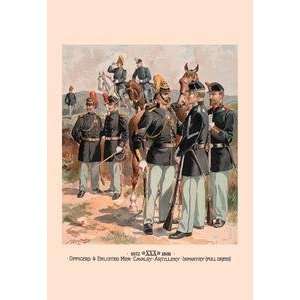 Vintage Art Officers & Enlisted Men, Cavalry, Artillery 