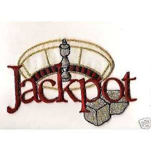  Gambling/Roulette Wheel   Iron On Embroidered Applique 