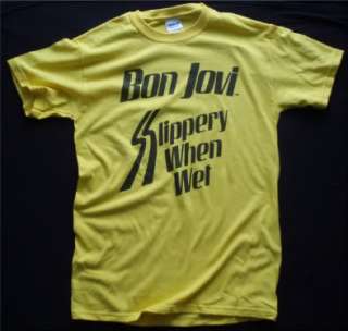 Bon Jovi t shirt vtg tour style 02b  