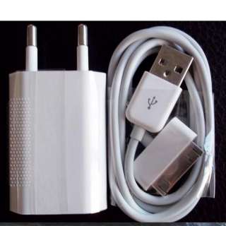 USB AC Power Adapter Wall Charger+Cable For apple iPod Touch iPhone 3G 