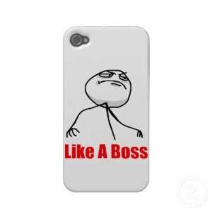  Like a boss iPhone 4 Meme case Iphone 4 Case Cell Phones 