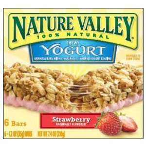 Nature Valley Chewy Yogurt Strawberry Granola Bars 6 Pack 7.4 oz (Pack 