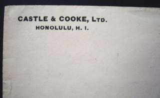 1899 Hawaii Cover Castle Cooke Mahukona Kohala Postmark  