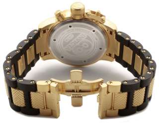Invicta 0478 Corduba Ibiza Chronograph Gold Tone Polyurethane Watch 
