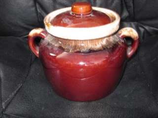 VTG EUC McCoy Brown Drip Bean Pot Cookie Junk Jar  