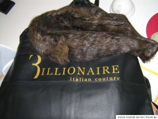 69.999 ?  ZILLI  bear fur ? exotic lining  leather coat  take off 