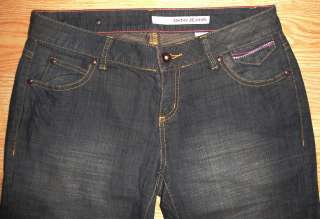 DKNY Low Rise Extreme Flare Denim Blue Jeans 29 x 33  
